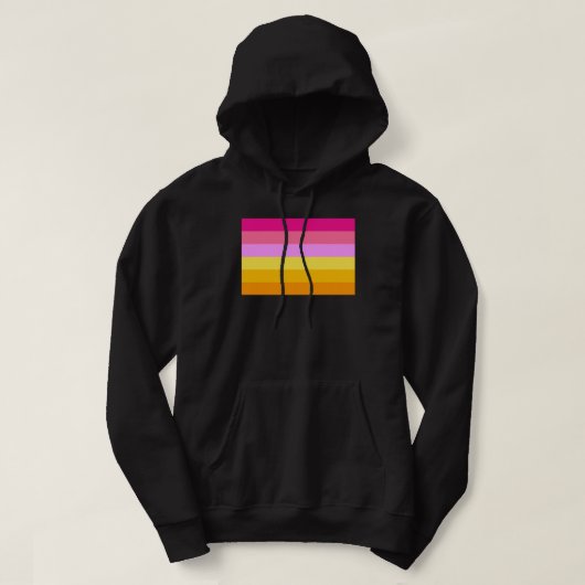 Lesbische Pridevlag (dageraad) Hoodie (Design voorkant)