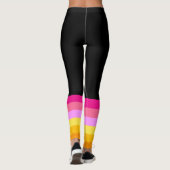 Lesbische Pridevlag (dageraad) Leggings (Achterkant)