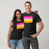 Lesbische Pridevlag (dageraad) T-shirt (Unisex)