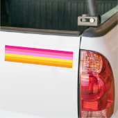 Lesbische Pridevlag (Dawn) Bumpersticker (Op Truck)