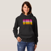 Lesbische Pridevlag (Dawn) Hoodie (Voorkant volledig)