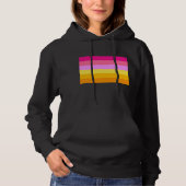 Lesbische Pridevlag (Dawn) Hoodie (Voorkant)