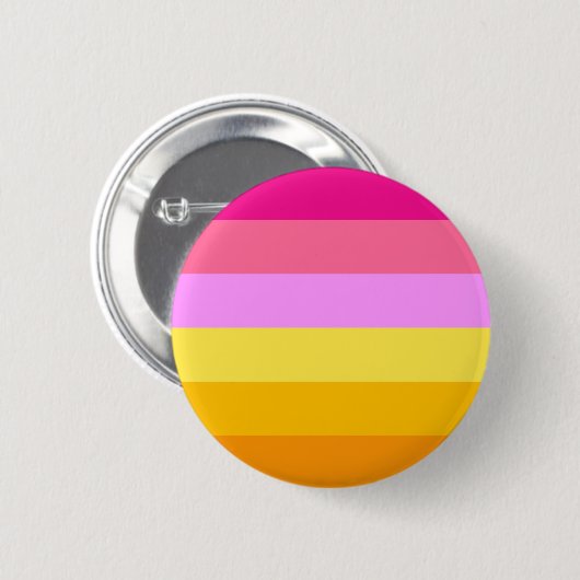 Lesbische Pridevlag (Dawn) Ronde Button 5,7 Cm (Voorkant /achterkant)