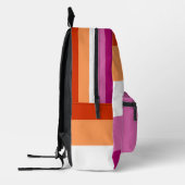 Lesbische pridevlag en regenboog met aangepaste te bedrukte rugzak (Links)