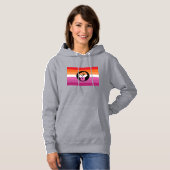 Lesbische protestvlag hoodie (Voorkant volledig)