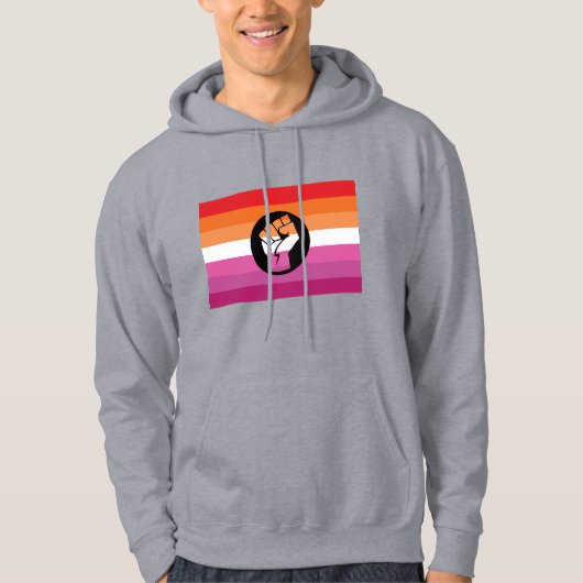 Lesbische protestvlag hoodie (Voorkant)