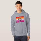 Lesbische protestvlag hoodie (Voorkant volledig)