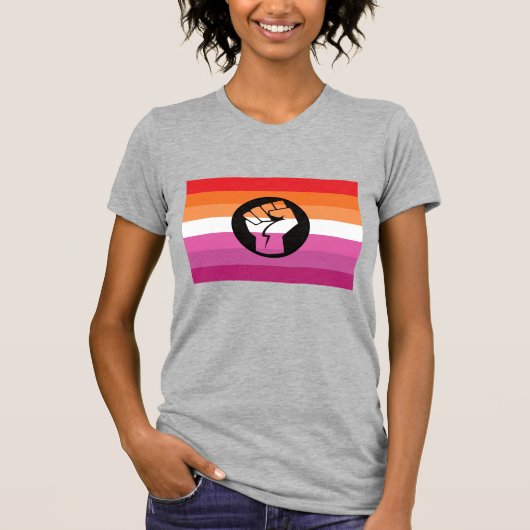 Lesbische protestvlag t-shirt (Voorkant)