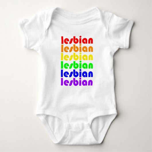 Lesbische regenboog romper (Voorkant)