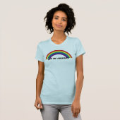 lesbische regenboog t-shirt (Voorkant volledig)