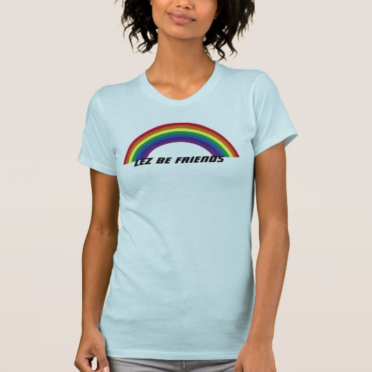 lesbische regenboog t-shirt (Voorkant)