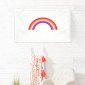 Lesbische Regenboon Zonsondergang Spandoek (Insitu)