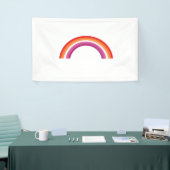 Lesbische Regenboon Zonsondergang Spandoek (Beurs)