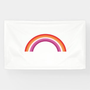 Lesbische Regenboon Zonsondergang Spandoek