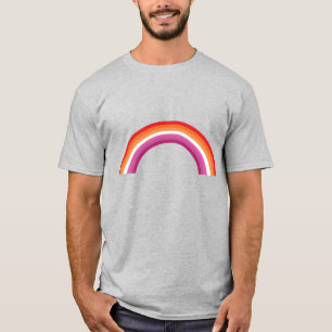 Lesbische Regenboon Zonsondergang T-shirt