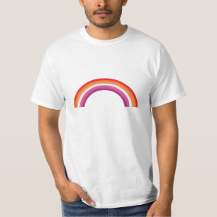 Lesbische Regenbozonsondergang T-shirt
