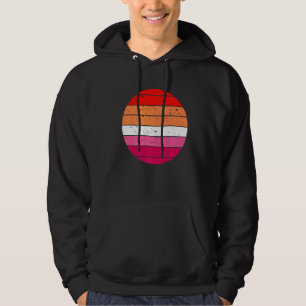 Lesbische Retro Sunset Gay en Lesbische Pride Lgbt Hoodie