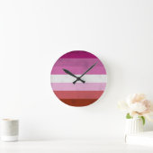 Lesbische Roze Vlag Ronde Klok (Huis)