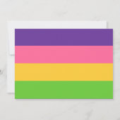 Lesbische Sapphic Vlag Bruiloft Uitnodiging (Achterkant)