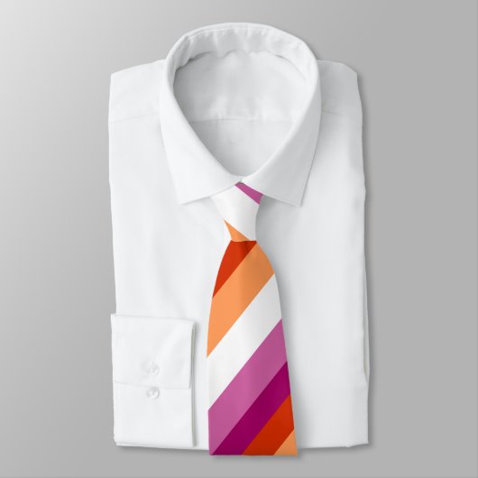 Lesbische Stripes | Lesbische trots Stropdas (Gebonden)