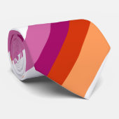 Lesbische Stripes | Lesbische trots Stropdas (Opgerold)