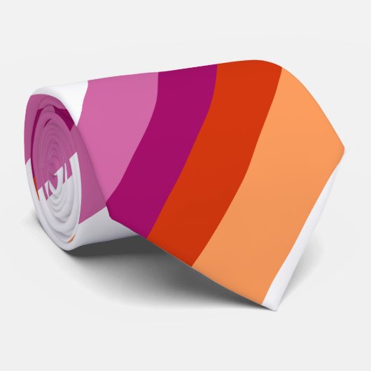 Lesbische Stripes | Lesbische trots Stropdas (Opgerold)