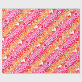Lesbische Sunset Pride Squiggle Cadeaupapier