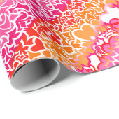 Lesbische Sunset Pride Squiggle Cadeaupapier (Rol Hoek)