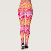 Lesbische Sunset Pride Squiggle Leggings (Achterkant)
