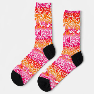 Lesbische Sunset Pride Squiggle Sokken