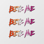 Lesbische trots bijt me raamsticker (Vel)