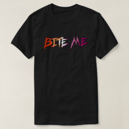 Lesbische trots bijt me t-shirt