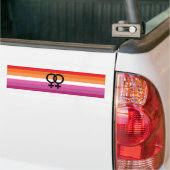 Lesbische trots bumpersticker (Op Truck)