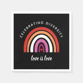 Lesbische trots: Diversity Love vieren is Love Servet