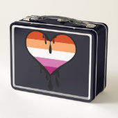 Lesbische trots druppelen hart (Achterkant)