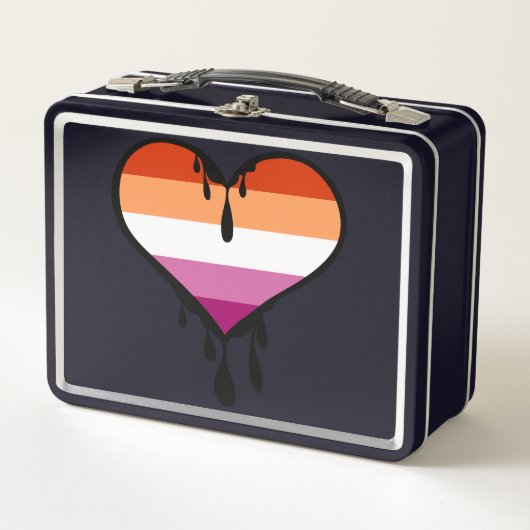 Lesbische trots druppelen hart (Voorkant)