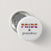 Lesbische trots en vooroordeel ronde button 3,2 cm (Voorkant /achterkant)