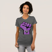 Lesbische trots en weerstand t-shirt (Voorkant volledig)