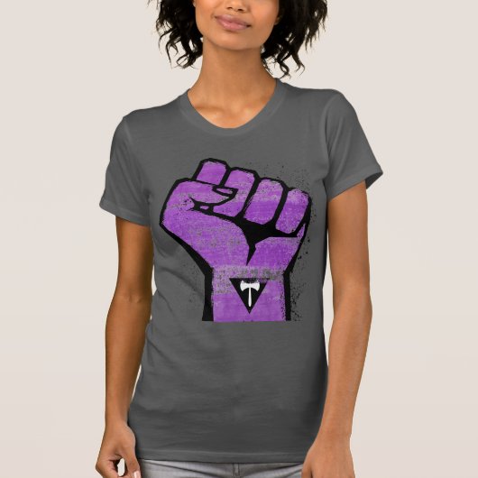Lesbische trots en weerstand t-shirt (Voorkant)