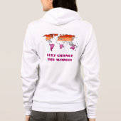 Lesbische trots - Laten we de wereld veranderen Hoodie (Achterkant)