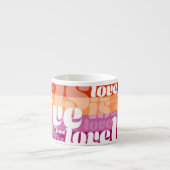 Lesbische trots Liefde is liefde is liefde Espresso Kop (Voorkant)