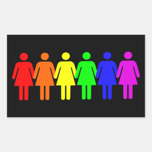 Lesbische Trots Rechthoekige Sticker