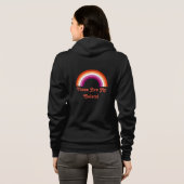 Lesbische trots regenboog hoodie (Achterkant volledig)