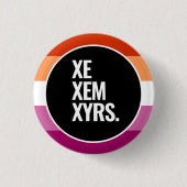 Lesbische trots ronde button 3,2 cm (Voorkant)