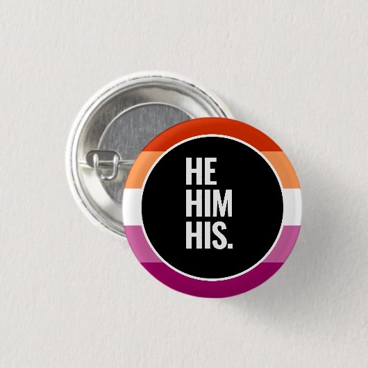 Lesbische trots ronde button 3,2 cm (Voorkant /achterkant)