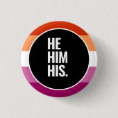 Lesbische trots ronde button 3,2 cm (Voorkant)