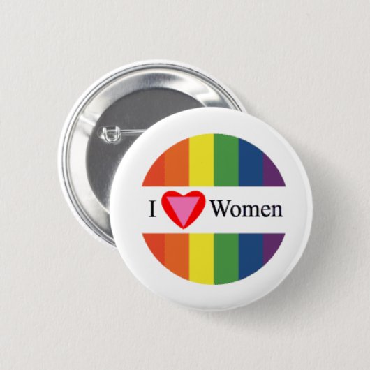 Lesbische trots ronde button 5,7 cm (Voorkant /achterkant)