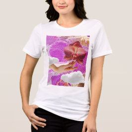 Lesbische trots Roze Orchidee Esthetisch Sapphisch Tri-Blend Shirt
