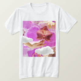 Lesbische trots Roze Orchidee Esthetische Sapphisc T-shirt