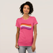 Lesbische trots t-shirt (Voorkant volledig)